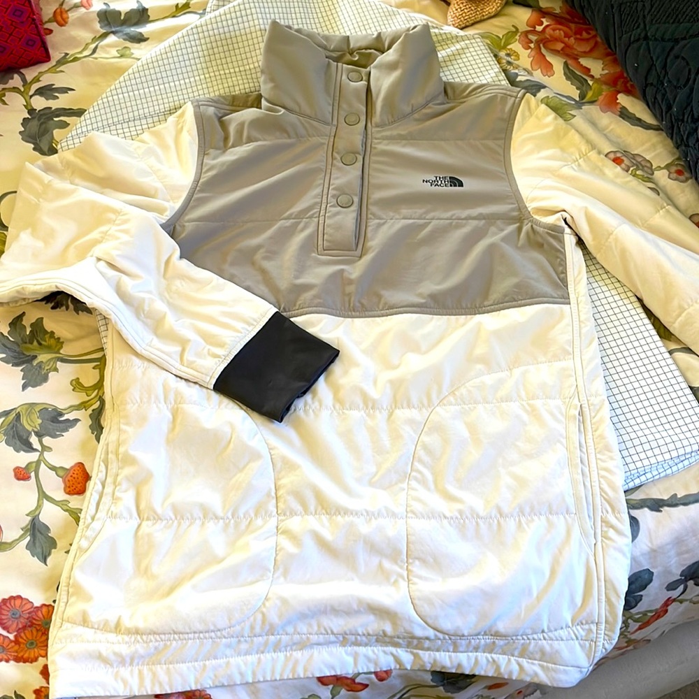 The Northface mountain sweatshirt snap
